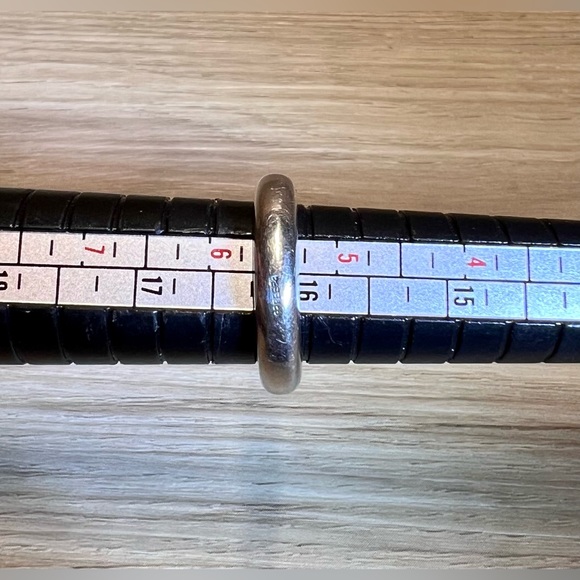 Lalaounis 1970 Greece 18K Yellow Gold/Sterling Silver Blue Sapphire Band Ring - Picture 9 of 9